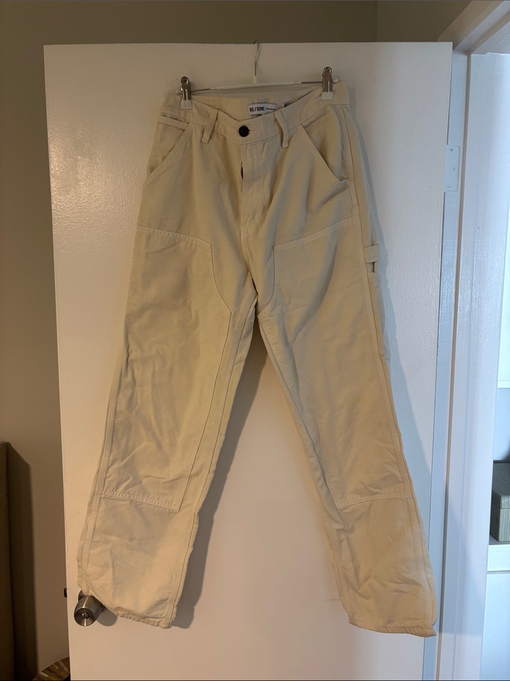Ksubi Men's Cream Carpenter Cargo Pants
